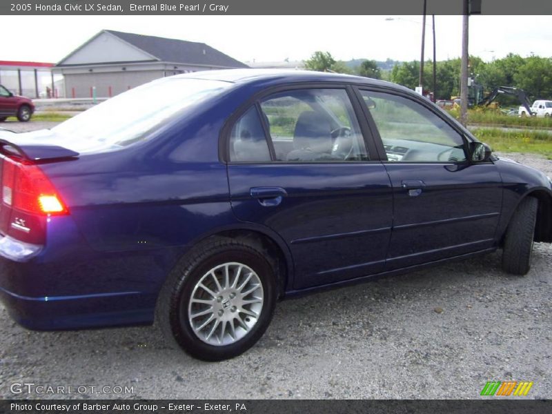 Eternal Blue Pearl / Gray 2005 Honda Civic LX Sedan
