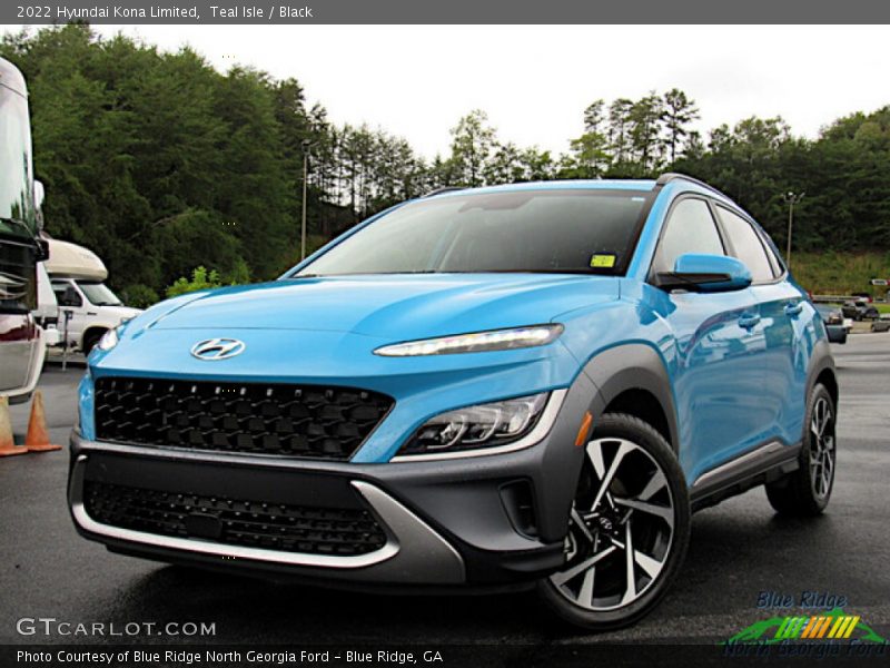 Teal Isle / Black 2022 Hyundai Kona Limited