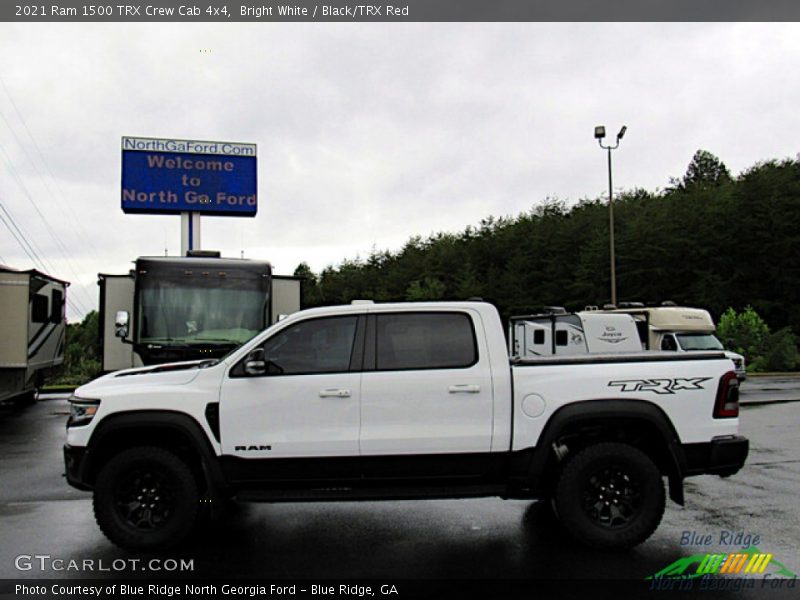 Bright White / Black/TRX Red 2021 Ram 1500 TRX Crew Cab 4x4