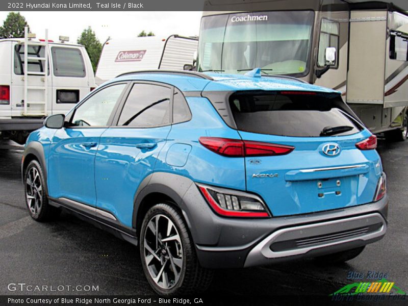 Teal Isle / Black 2022 Hyundai Kona Limited