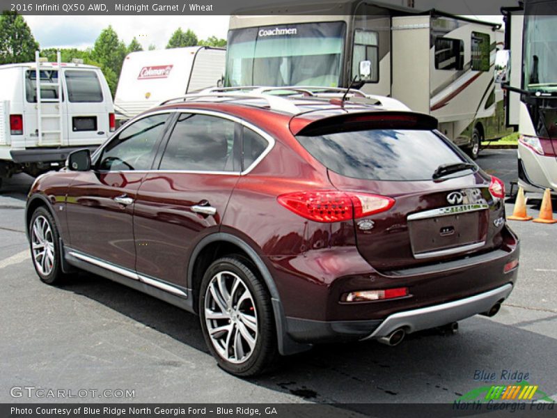 Midnight Garnet / Wheat 2016 Infiniti QX50 AWD