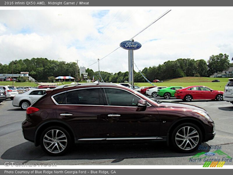 Midnight Garnet / Wheat 2016 Infiniti QX50 AWD