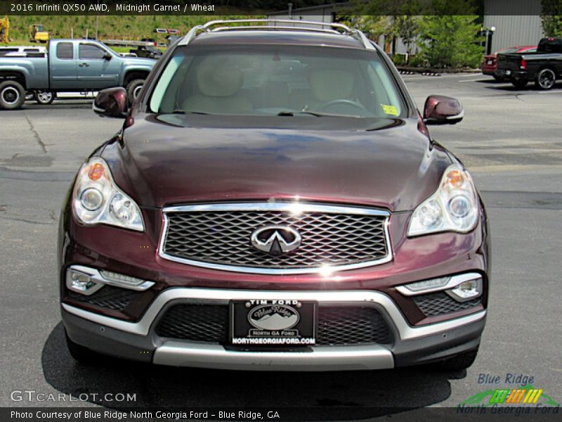 Midnight Garnet / Wheat 2016 Infiniti QX50 AWD