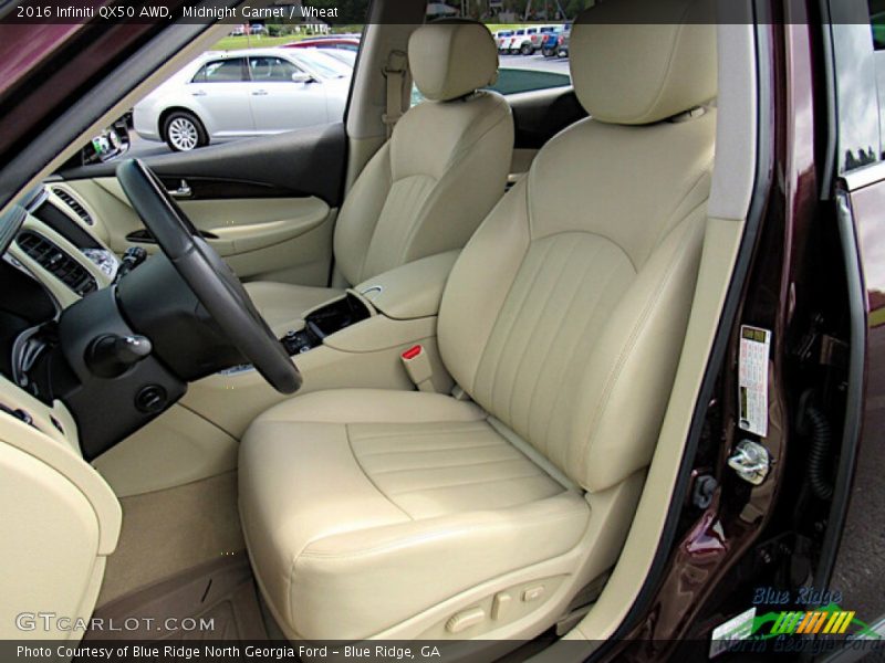 Front Seat of 2016 QX50 AWD