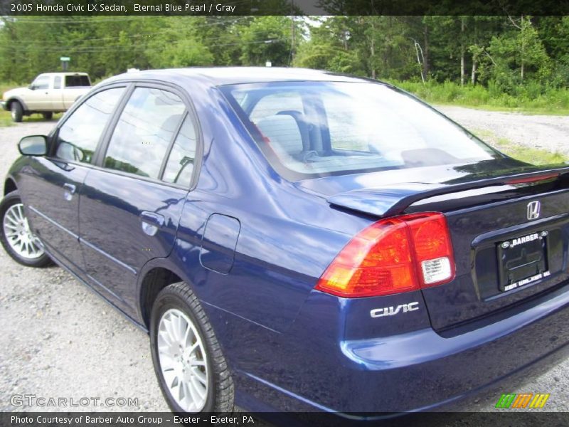 Eternal Blue Pearl / Gray 2005 Honda Civic LX Sedan