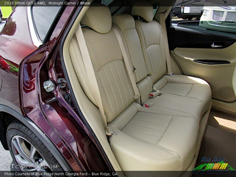 Rear Seat of 2016 QX50 AWD