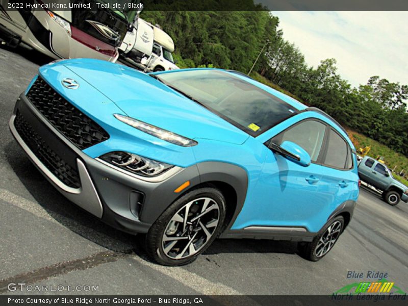 Teal Isle / Black 2022 Hyundai Kona Limited