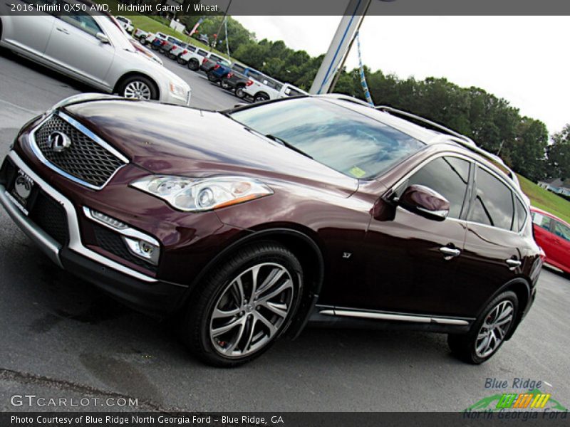 Midnight Garnet / Wheat 2016 Infiniti QX50 AWD