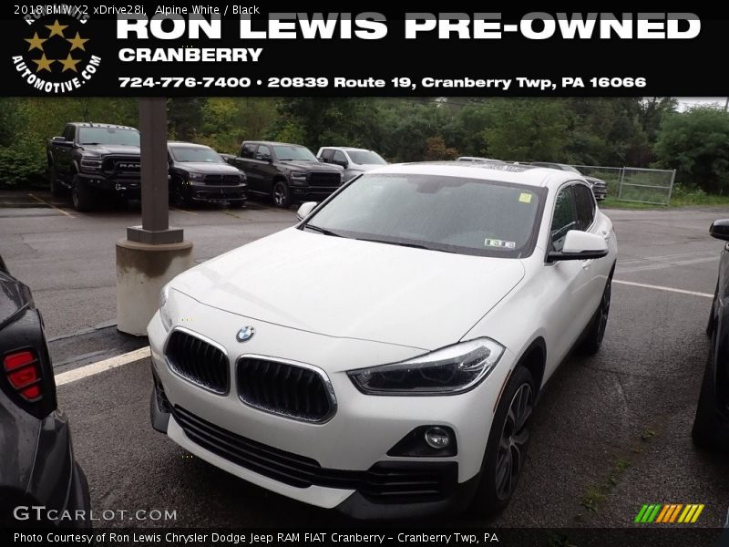 Alpine White / Black 2018 BMW X2 xDrive28i