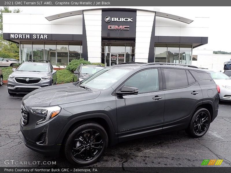 Graphite Gray Metallic / Jet Black 2021 GMC Terrain SLT AWD