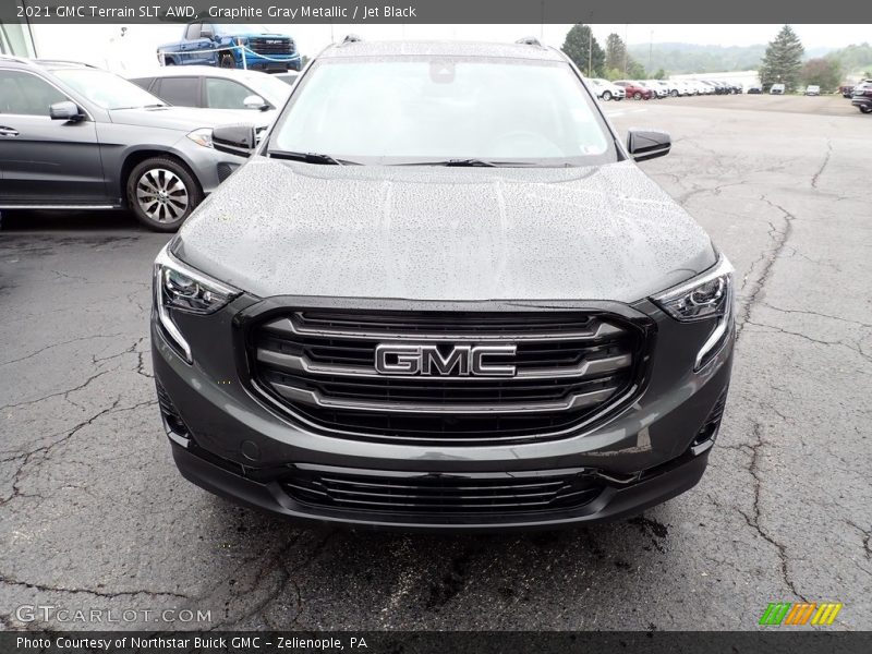 Graphite Gray Metallic / Jet Black 2021 GMC Terrain SLT AWD