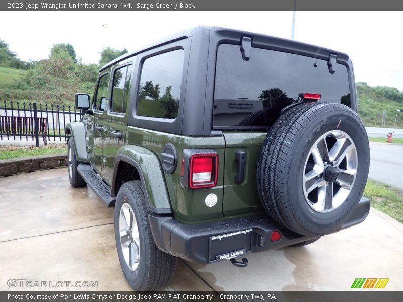 Sarge Green / Black 2023 Jeep Wrangler Unlimited Sahara 4x4