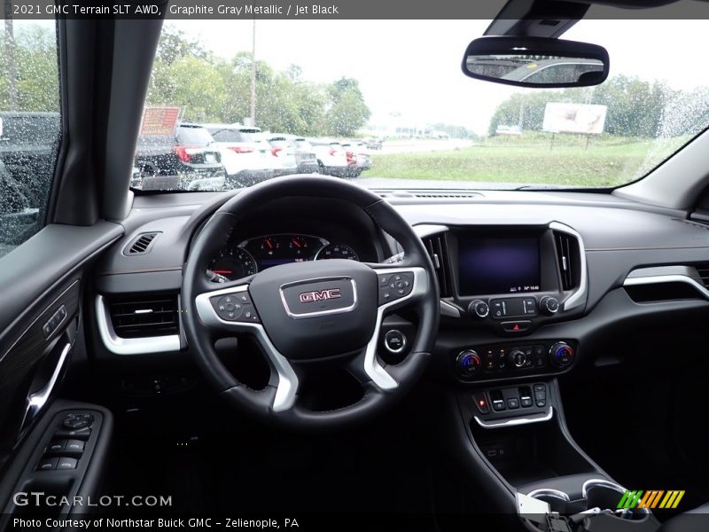 Graphite Gray Metallic / Jet Black 2021 GMC Terrain SLT AWD