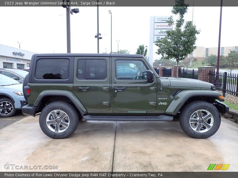 Sarge Green / Black 2023 Jeep Wrangler Unlimited Sahara 4x4