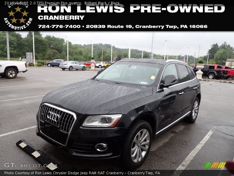 Brilliant Black / Black 2016 Audi Q5 2.0 TFSI Premium Plus quattro
