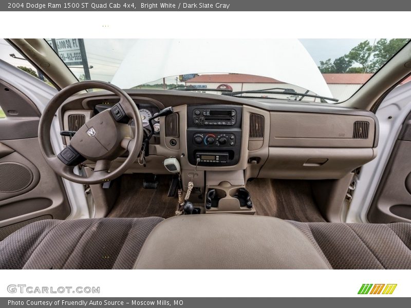 Bright White / Dark Slate Gray 2004 Dodge Ram 1500 ST Quad Cab 4x4
