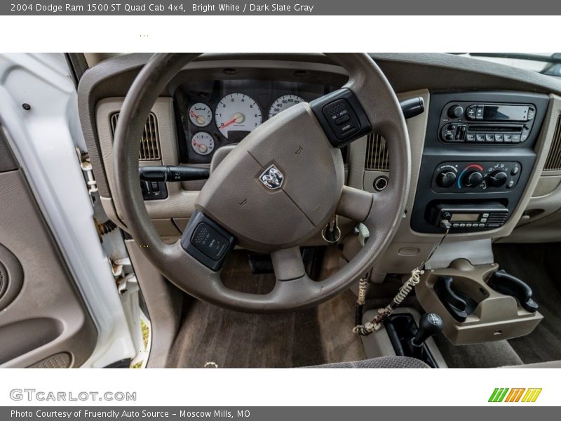 Bright White / Dark Slate Gray 2004 Dodge Ram 1500 ST Quad Cab 4x4