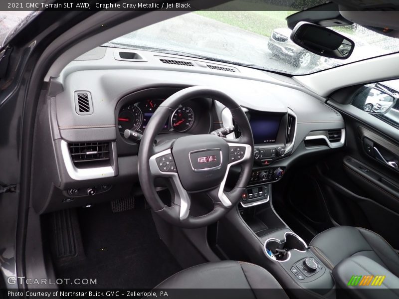 Graphite Gray Metallic / Jet Black 2021 GMC Terrain SLT AWD