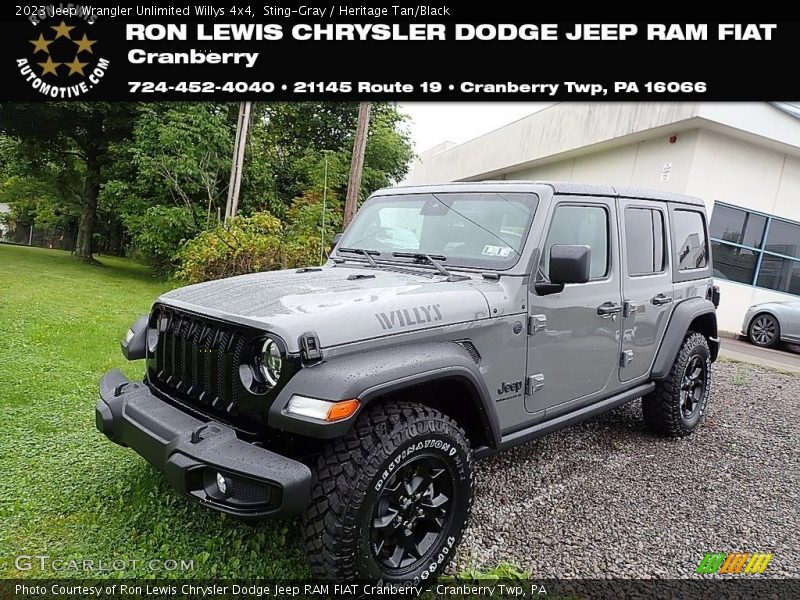 Sting-Gray / Heritage Tan/Black 2023 Jeep Wrangler Unlimited Willys 4x4