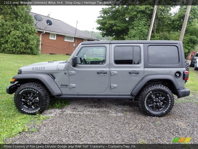  2023 Wrangler Unlimited Willys 4x4 Sting-Gray