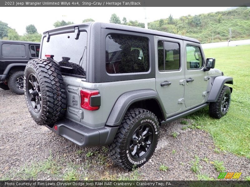 Sting-Gray / Heritage Tan/Black 2023 Jeep Wrangler Unlimited Willys 4x4