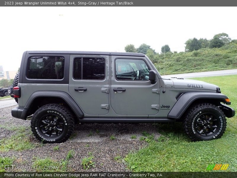 Sting-Gray / Heritage Tan/Black 2023 Jeep Wrangler Unlimited Willys 4x4