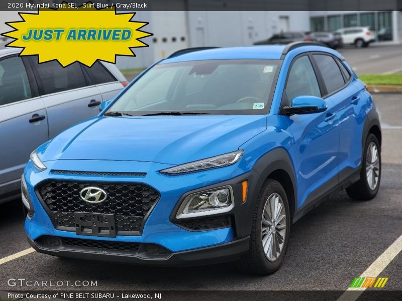 Surf Blue / Gray/Black 2020 Hyundai Kona SEL