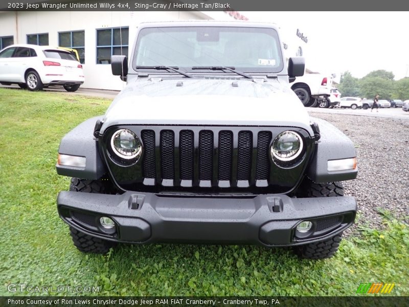 Sting-Gray / Heritage Tan/Black 2023 Jeep Wrangler Unlimited Willys 4x4