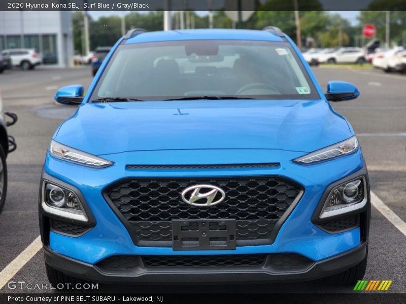 Surf Blue / Gray/Black 2020 Hyundai Kona SEL