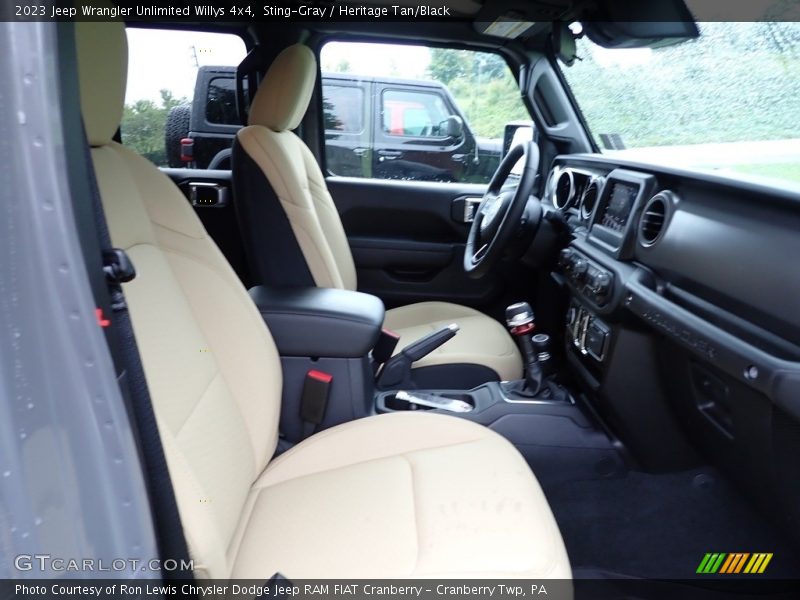 Front Seat of 2023 Wrangler Unlimited Willys 4x4