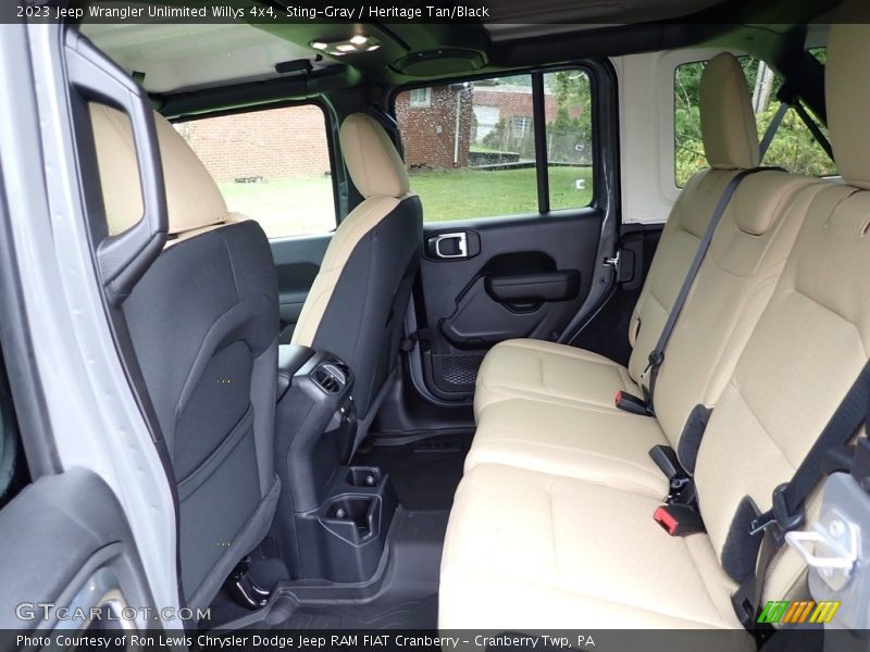 Rear Seat of 2023 Wrangler Unlimited Willys 4x4
