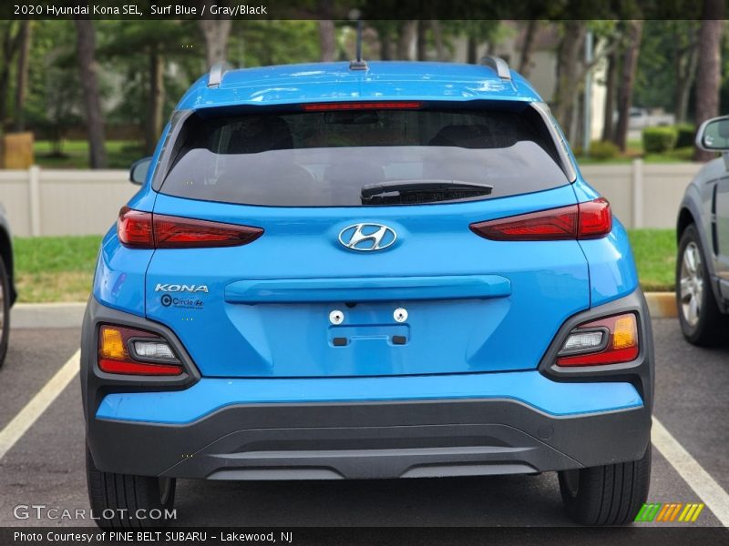 Surf Blue / Gray/Black 2020 Hyundai Kona SEL