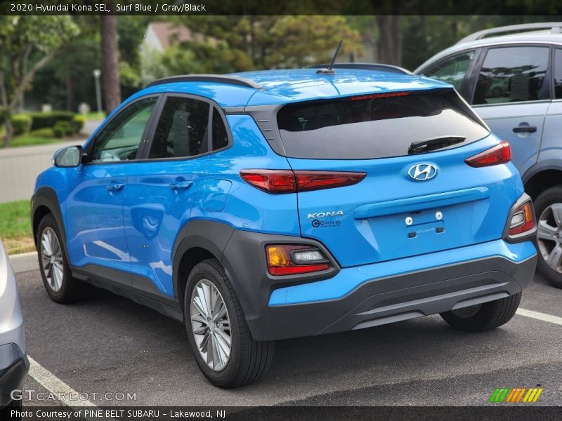 Surf Blue / Gray/Black 2020 Hyundai Kona SEL