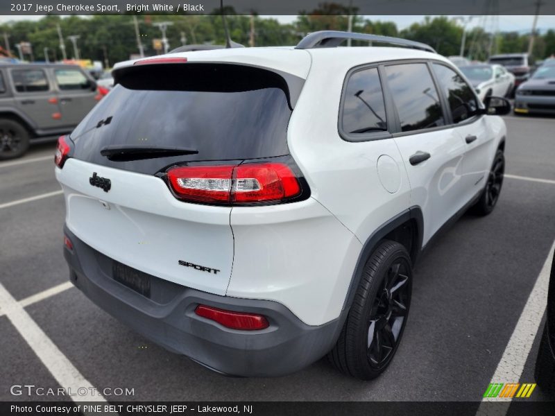 Bright White / Black 2017 Jeep Cherokee Sport