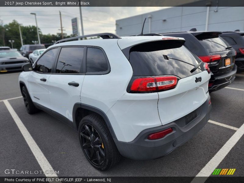 Bright White / Black 2017 Jeep Cherokee Sport