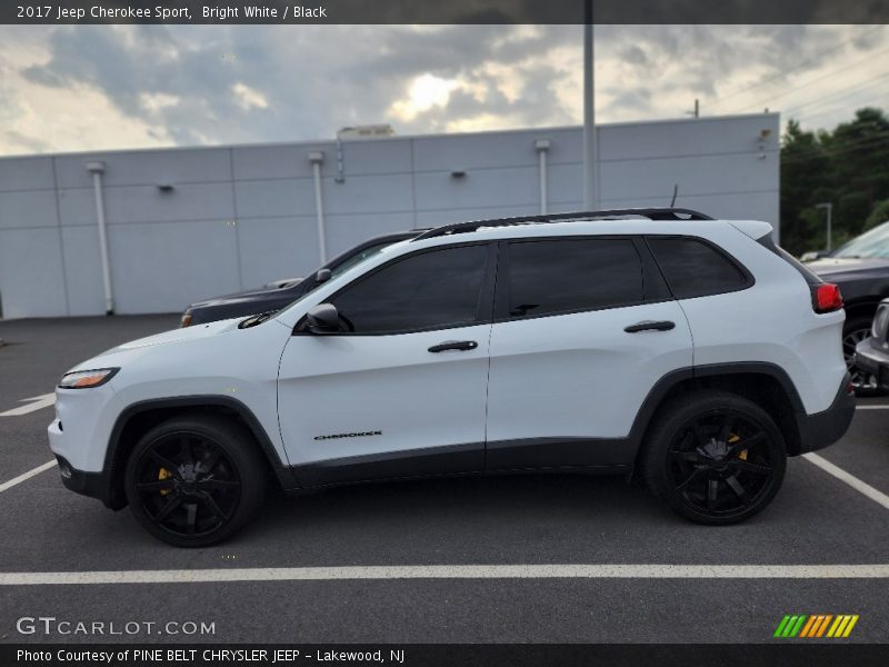 Bright White / Black 2017 Jeep Cherokee Sport