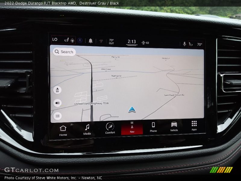 Navigation of 2022 Durango R/T Blacktop AWD