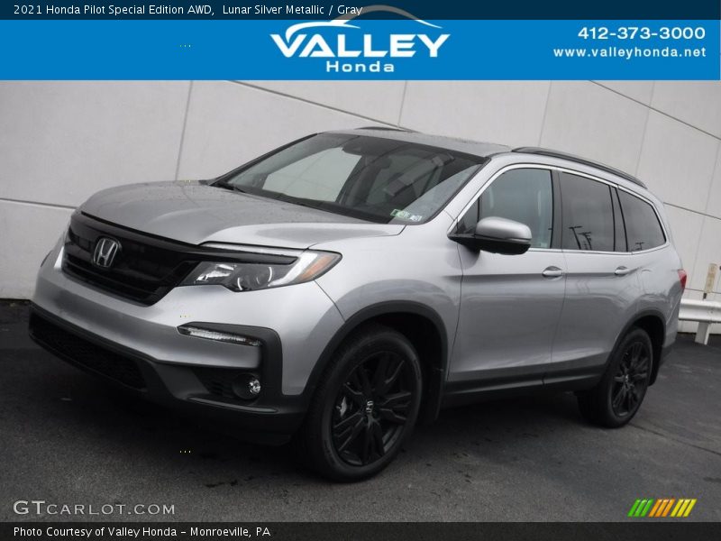 Lunar Silver Metallic / Gray 2021 Honda Pilot Special Edition AWD
