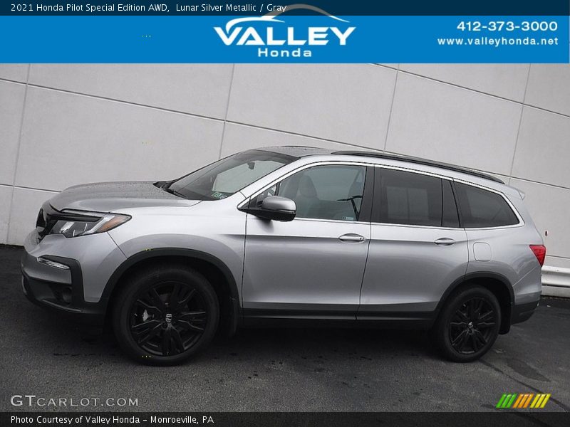 Lunar Silver Metallic / Gray 2021 Honda Pilot Special Edition AWD