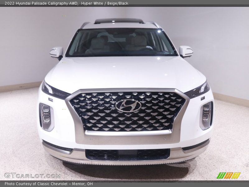 Hyper White / Beige/Black 2022 Hyundai Palisade Calligraphy AWD