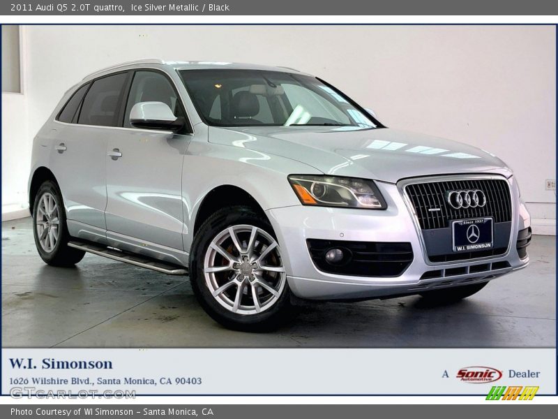 Ice Silver Metallic / Black 2011 Audi Q5 2.0T quattro