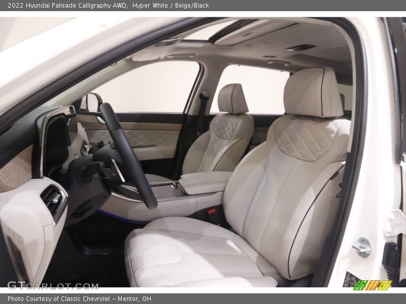 Hyper White / Beige/Black 2022 Hyundai Palisade Calligraphy AWD