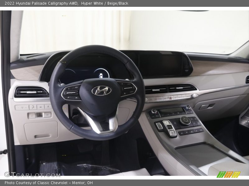 Hyper White / Beige/Black 2022 Hyundai Palisade Calligraphy AWD