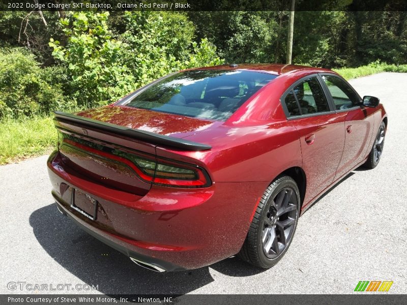 Octane Red Pearl / Black 2022 Dodge Charger SXT Blacktop