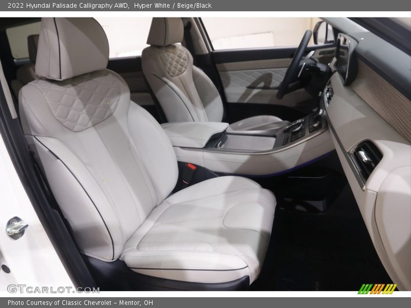 Hyper White / Beige/Black 2022 Hyundai Palisade Calligraphy AWD