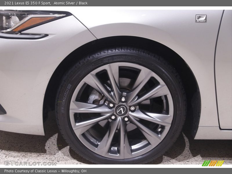 Atomic Silver / Black 2021 Lexus ES 350 F Sport