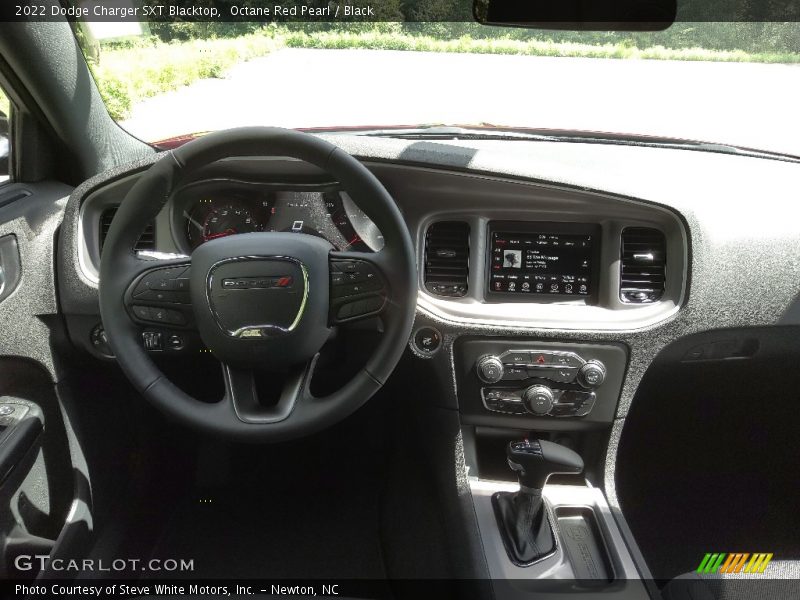 Octane Red Pearl / Black 2022 Dodge Charger SXT Blacktop