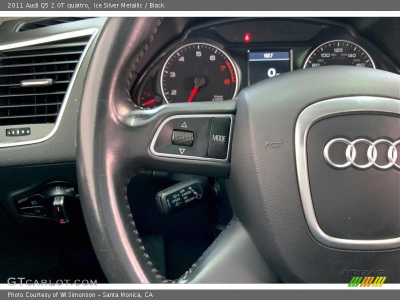 Ice Silver Metallic / Black 2011 Audi Q5 2.0T quattro