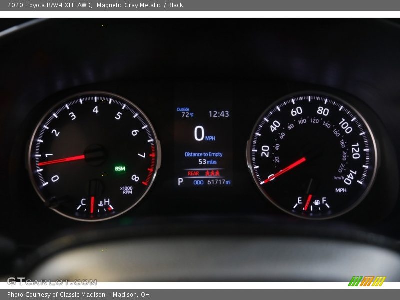 Magnetic Gray Metallic / Black 2020 Toyota RAV4 XLE AWD