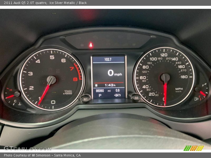 Ice Silver Metallic / Black 2011 Audi Q5 2.0T quattro